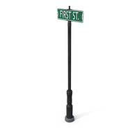First Street Sign PNG & PSD Images
