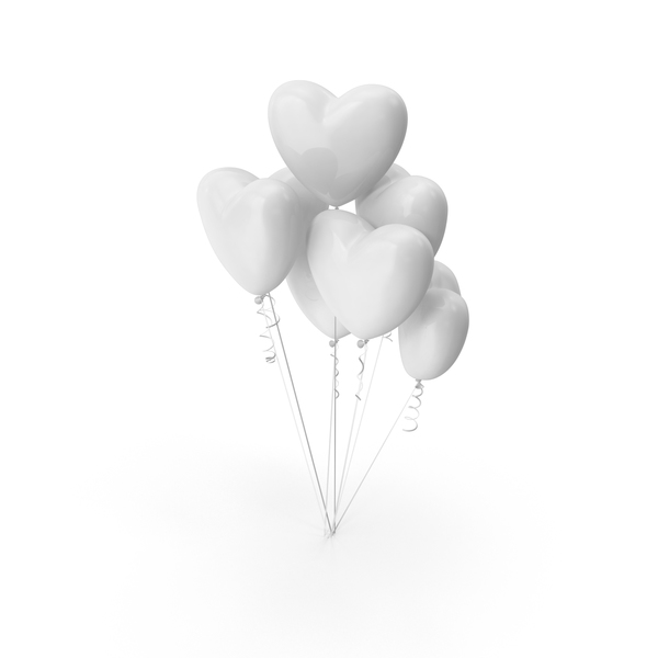 Heart Shaped Balloons PNG & PSD Images