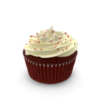 Red Velvet Cupcake PNG & PSD Images