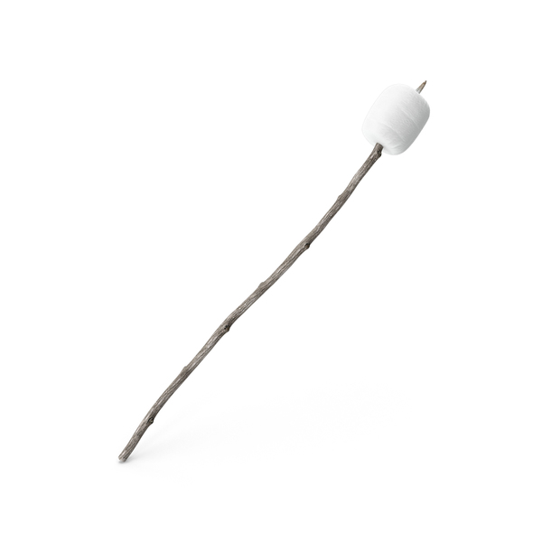 Marshmallow on a Stick PNG & PSD Images