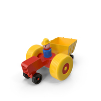 Vintage Fisher Price Tractor PNG & PSD Images