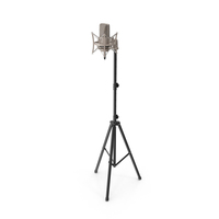 Condenser Microphone with Stand PNG & PSD Images