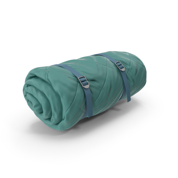Folded Sleeping Bag Green PNG & PSD Images