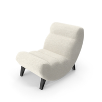 Plush White Chair PNG & PSD Images