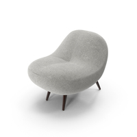 Gray Super Plush Chair PNG & PSD Images