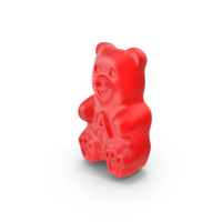 Red Gummy Bear PNG & PSD Images