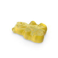 Yellow Gummy Bear PNG & PSD Images