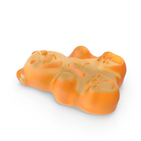 Orange Gummy Bear PNG & PSD Images