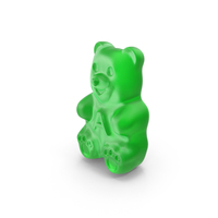 Green Gummy Bear PNG & PSD Images