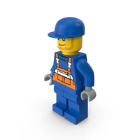 Lego Man Worker PNG & PSD Images