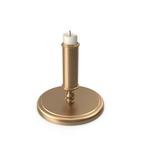 Brass Candlestick Holder PNG & PSD Images