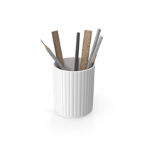 Cup of Art Supplies PNG & PSD Images