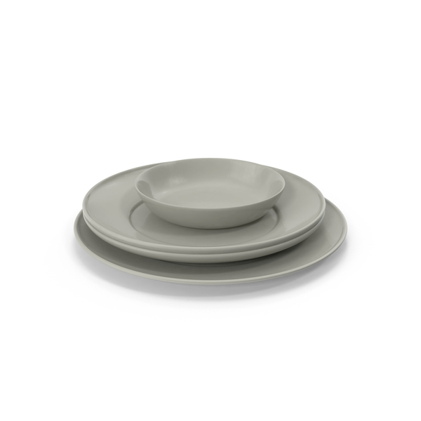 Simple Dishware Set PNG & PSD Images