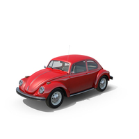 Volkswagen Beetle 1968 Red PNG & PSD Images