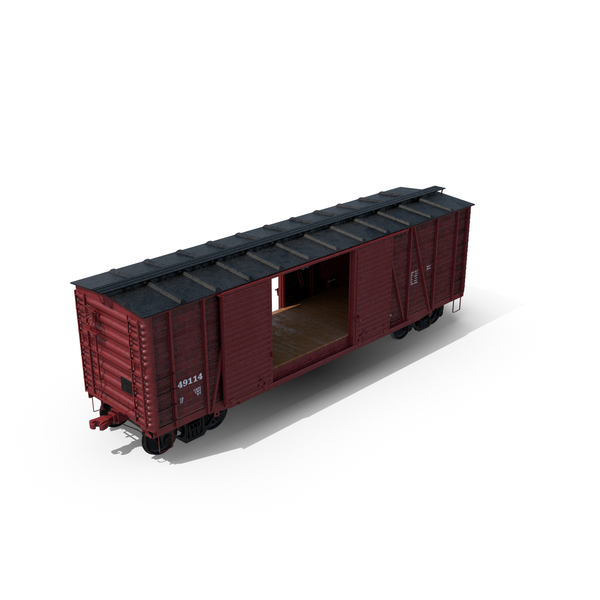 Freight Train Boxcar PNG & PSD Images