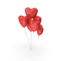 Heart Shaped Balloons PNG & PSD Images