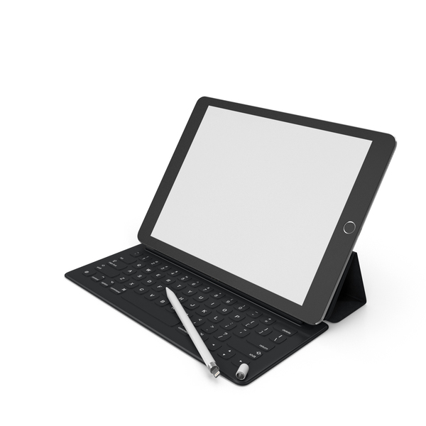 iPad Pro with Pencil and Smart Keyboard PNG Images & PSDs for