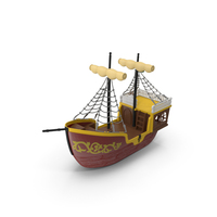 玩具帆船PNG和PSD图像