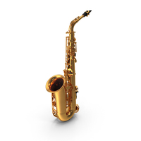 Golden Saxophone PNG & PSD Images