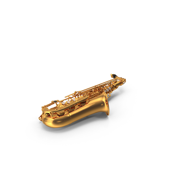 Golden Saxophone PNG & PSD Images