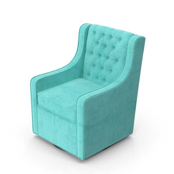 Blue Swivel Armchair PNG & PSD Images