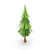Low Poly Pine Tree PNG & PSD Images