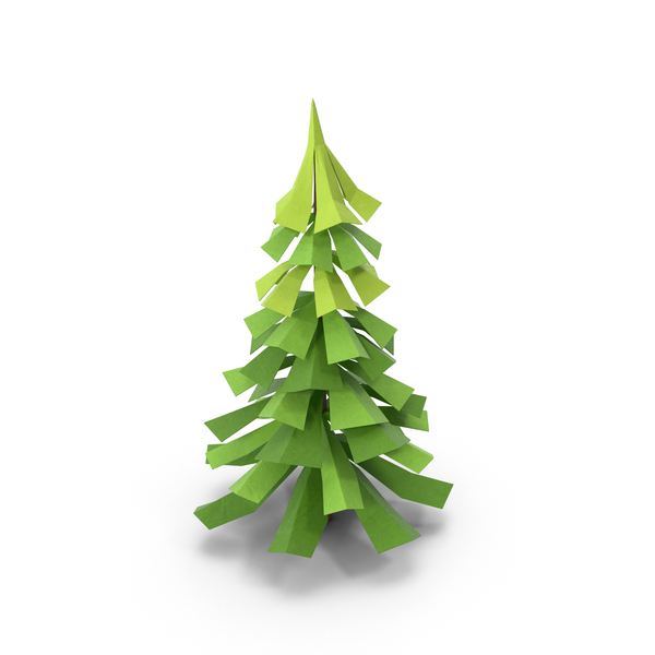 Low Poly Pine Tree PNG & PSD Images