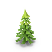 Low Poly Pine Tree PNG & PSD Images