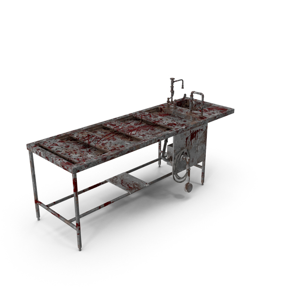 Bloody Autopsy Table PNG & PSD Images