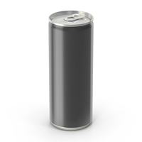 Generic Black Can 250ml PNG & PSD Images