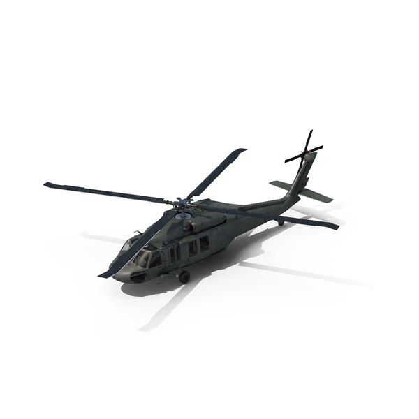EH-60黑鹰直升机PNG和PSD图像