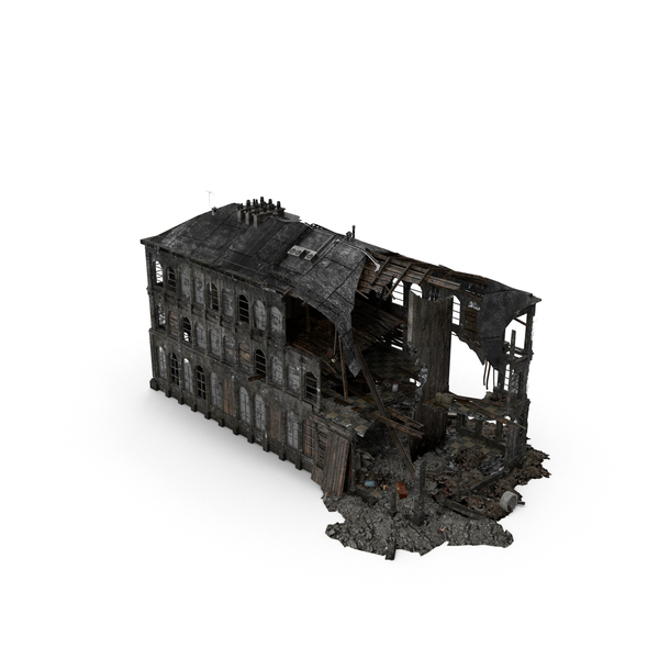Burned Building PNG & PSD Images