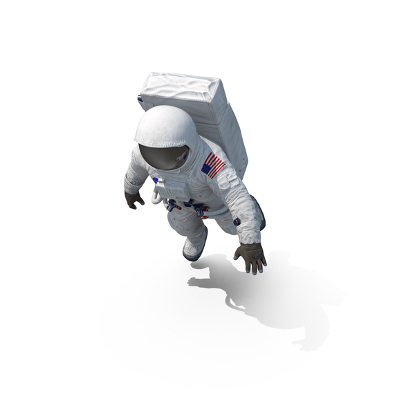 Astronaut NASA Spacesuit A7L Floating PNG & PSD Images