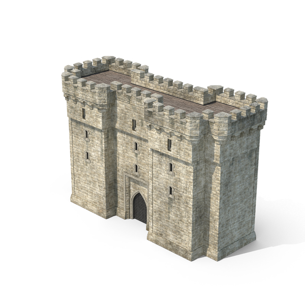 Gatehouse with Portcullis PNG & PSD Images