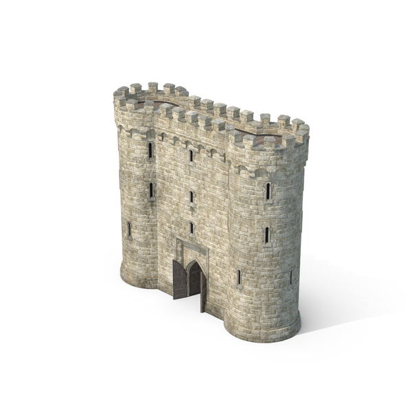 Gatehouse with Open Doors PNG & PSD Images