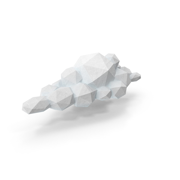 Low Poly Cloud PNG & PSD Images