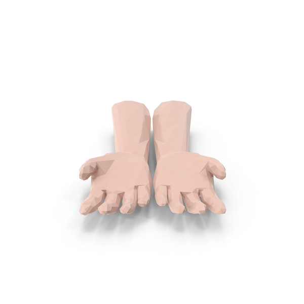 Low Poly Hands PNG & PSD Images