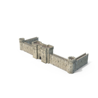 Castle Wall with Portcullis PNG & PSD Images