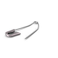 Silver Diaper Pin Open PNG & PSD Images