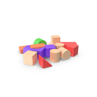 Baby Building Blocks Scattered PNG & PSD Images
