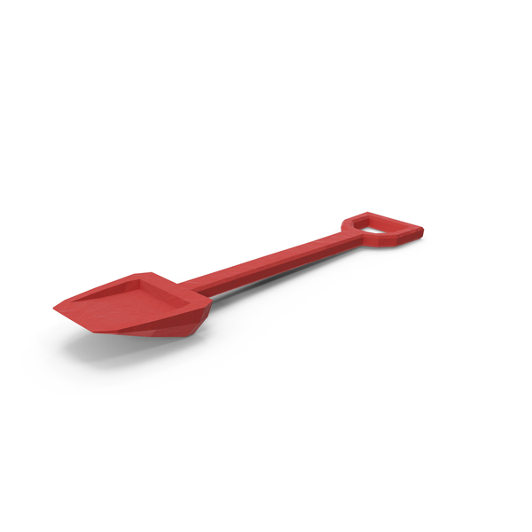 Low Poly Toy Shovel PNG & PSD Images