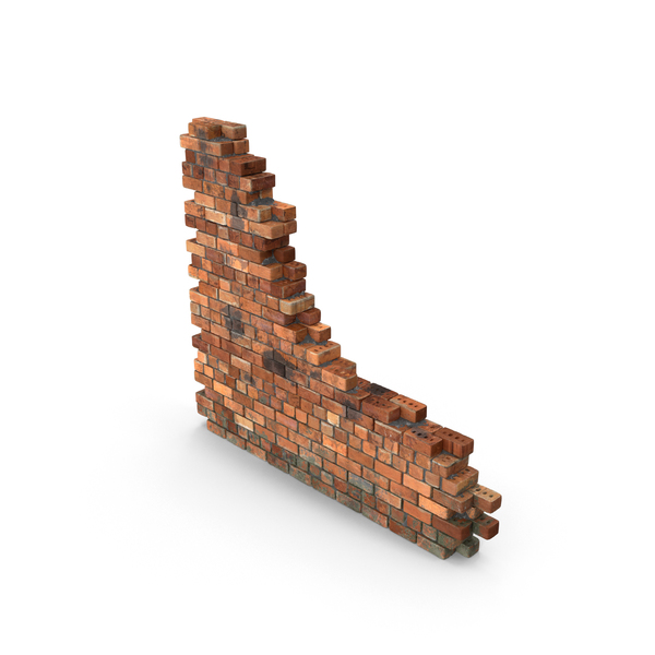 Dirt Brick Wall Section PNG & PSD Images