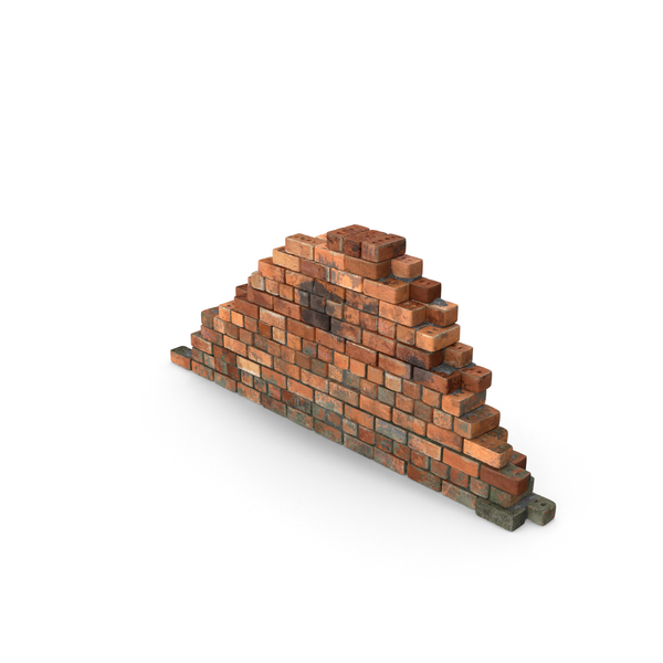 Dirty Brick Wall Section PNG & PSD Images