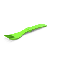 Green Baby Fork PNG & PSD Images