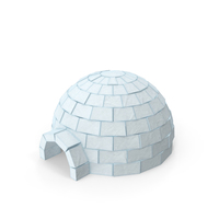 Low Poly Igloo PNG & PSD Images