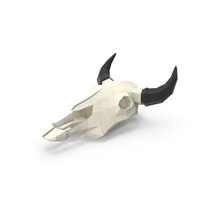 Low Poly Cow Skull PNG & PSD Images