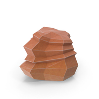 Low Poly Desert Rock PNG & PSD Images