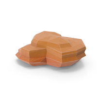 Low Poly Desert Rock PNG & PSD Images