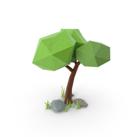 Low Poly Forest PNG & PSD Images