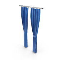 Blue Curtain PNG & PSD Images